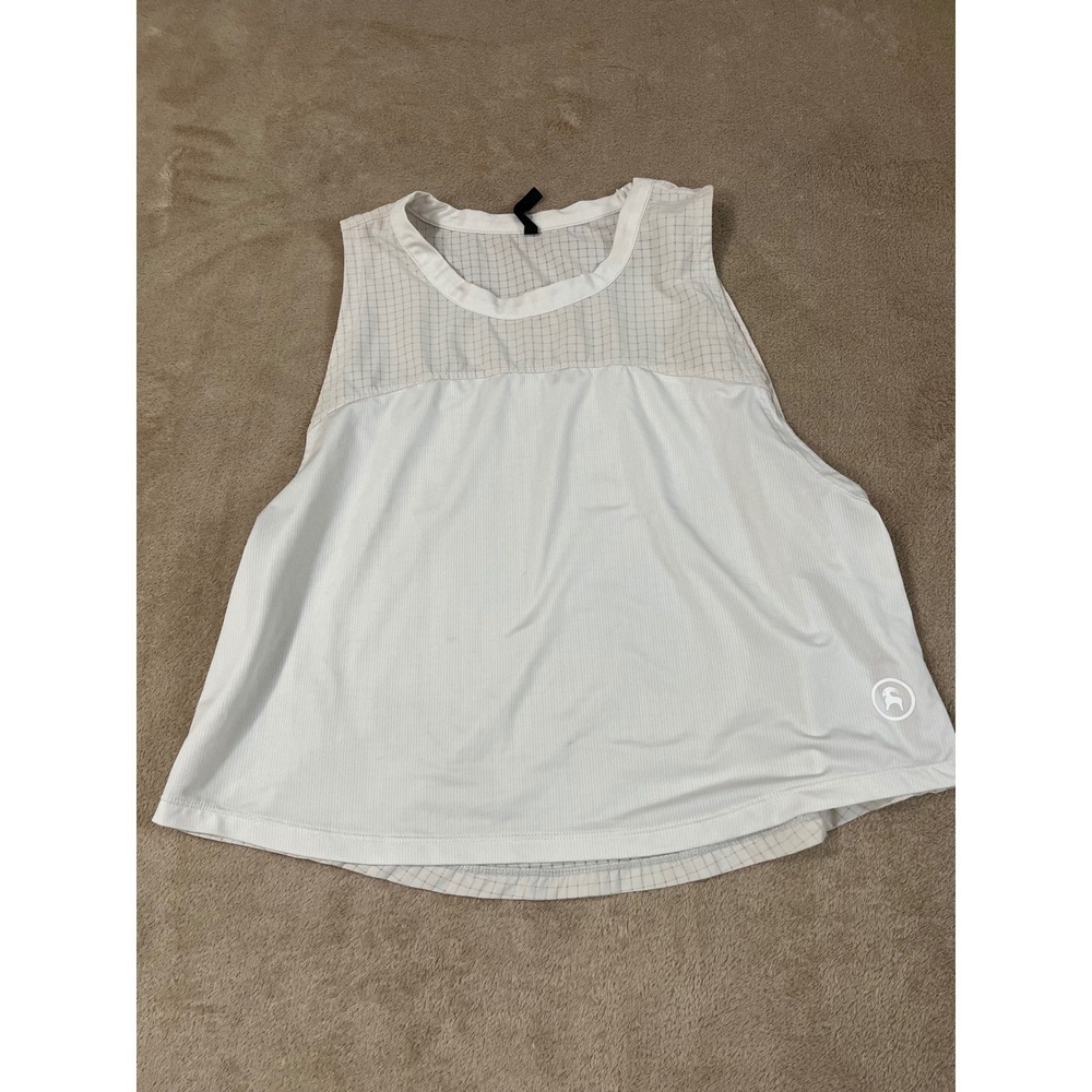 Backcountry Destination Mesh-Back Tank Top Women's Medium Ivory Sleeveless